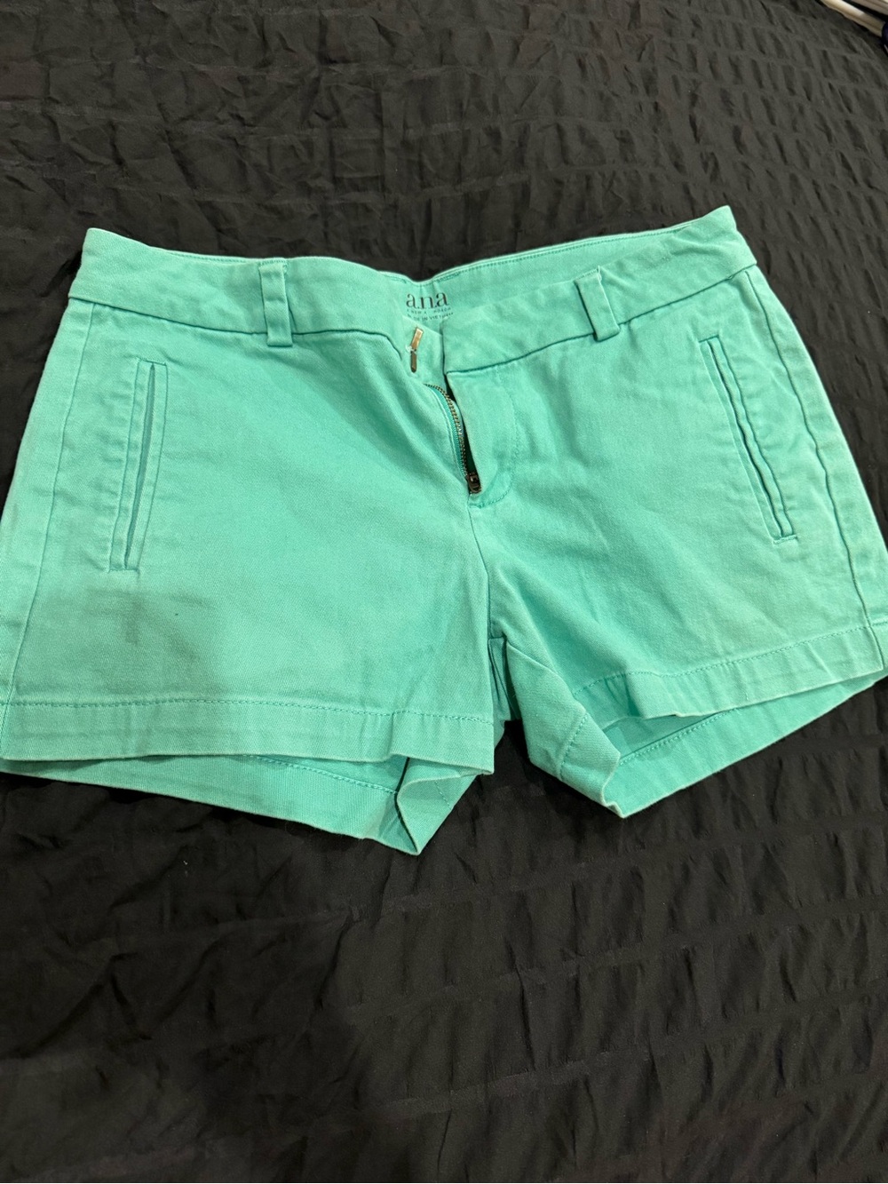 a.n.a Mint Green Cotton Bermuda Shorts